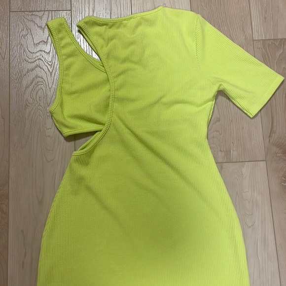 River Island Allie Cutout Rib-Knit Mini Bodycon Dress, UK sz 14 / US sz 10 - Picture 8 of 16